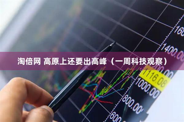 淘倍网 高原上还要出高峰（一周科技观察）